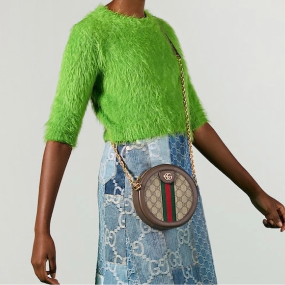 Gorgeous GUCCI OPHIDIA ROUND SHOULDER BAG, worn once, excellent condition - Picture 6 of 7